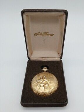 Seth Thomas Rare Antique Railroad Themed Pocket Watch 8810